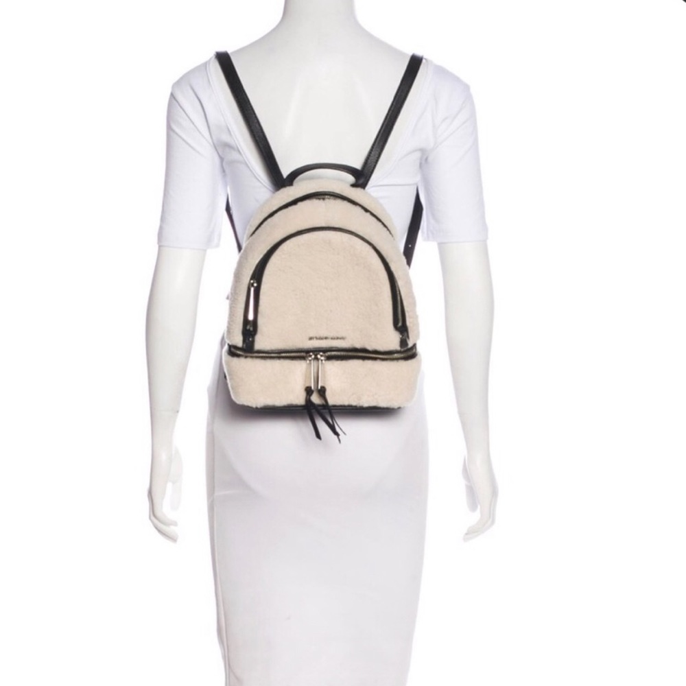 MICHAEL KORS RHEA SHEARLING BACKPACK - Picture 4 of 5